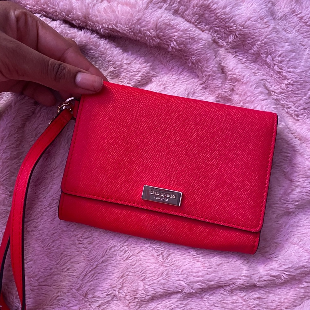 Red Kate Spade Wristlet